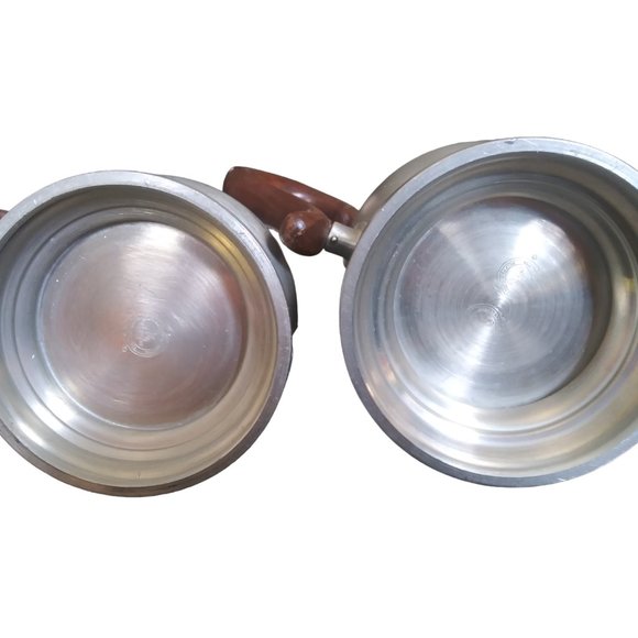 Vintage Pfaltzgraff Handcrafted Pewter Coffee/Tea Pot Made in the USA Lot of 2 - Picture 9 of 11